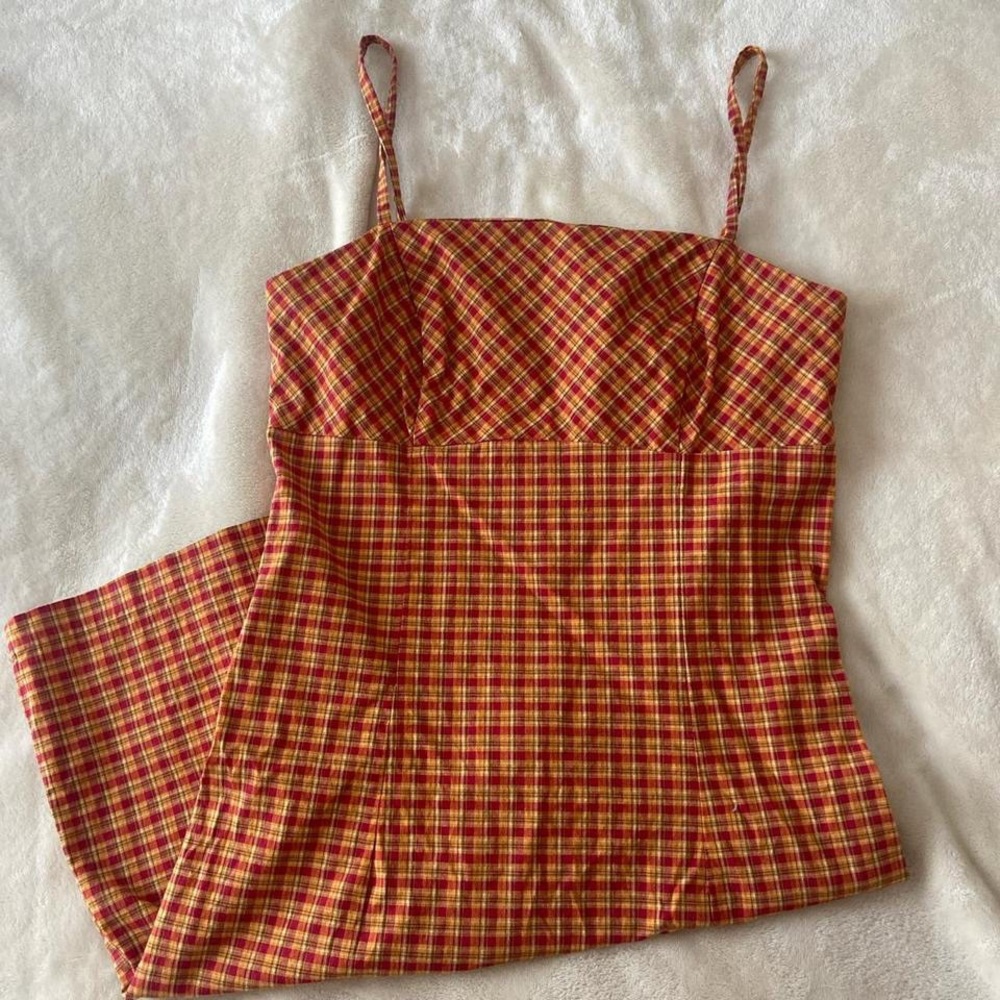 Vintage Plaid Mini Dress